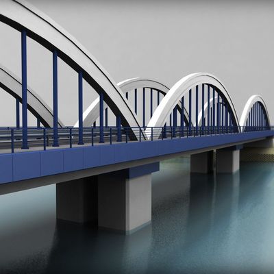 پل ساختاری فولادی با قدرت بالا