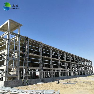 6004004200mm کارگاه ساختمانی فولادی شامل سیستم نورپردازی اختیاری برای تولید صنعتی و خطوط مونتاژ