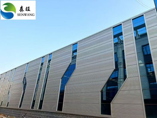 طراحی شده توسط Autocad ساختار فولادی سبک وزن انبار فولادی پایان نقاشی یا گرم غوطه ور شده