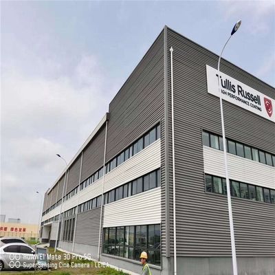 مقاوم به زلزله 9 نقطه فولاد سبک Q355 کارگاه ساخت ساختار اصلی با دوره ساخت کوتاه