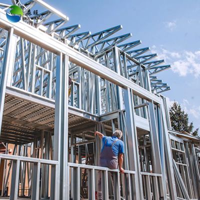 انبار سازه فولادی اتصال پیچ و مهره با پانل ساندویچی فولادی و طراحی نقشه های CAD برای سبک های ویکتوریایی و مدرن