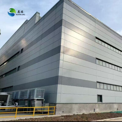 انبار ساختاری فولادی با کیفیت فولادی Q235 Q355 و طراحی سقف شیب دار