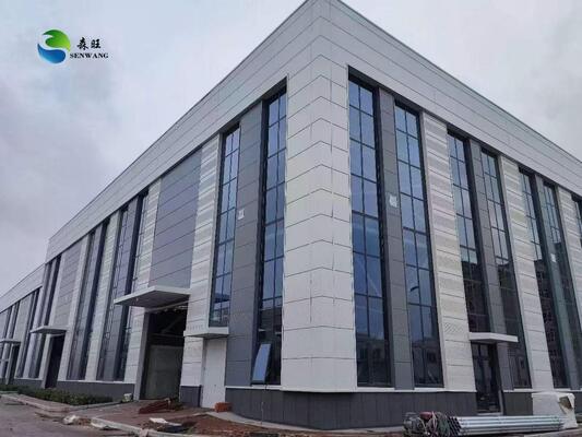 انبار فولادی مقطع H با اندازه سفارشی، مقاومت بالا در برابر آب و هوا و فولاد Q235 Q345 برای انبارداری صنعتی