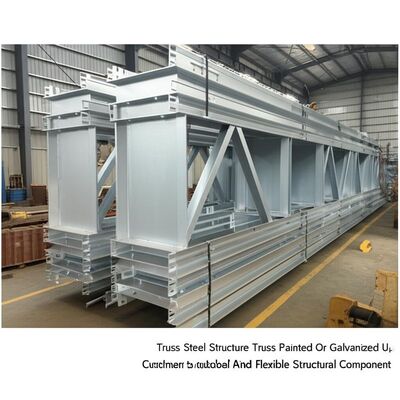 خرپای سازه فولادی مقاوم در برابر آب و هوا با درجه ضد حریق کلاس A و ارتفاع قابل تنظیم 6-50 متر