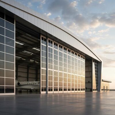 انبار ساختاری فولادی سازگار با محیط زیست با مقاومت در برابر زلزله 7 ~ 9 درجه و مقاومت در برابر بار باد تا 0.45 KN / m2