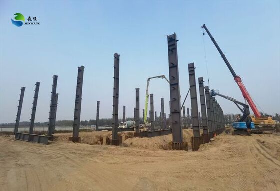 مقاومت در برابر باد تا 300 کیلومتر در ساعت انبار ساختاری فولادی با عمر 50 ساله و گزینه های رنگ سفارشی