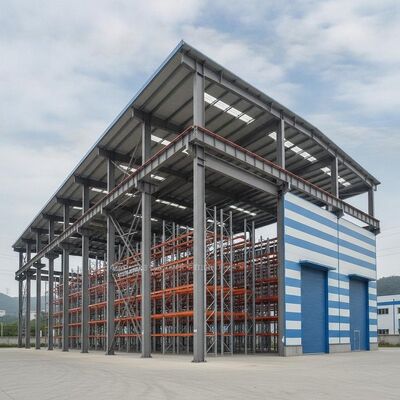 Q345B Steel Grade Steel Structure Warehouse With Welded Or HotRolled Steel Structure And C ZSection Steel Purlin Ensuring Strong And Storage